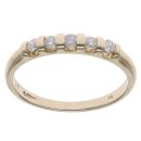9ct Yellow Gold 0.25ct Brilliant Cut Diamond Five Stone Ring