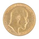 1902 Edward VII Large Head UK Half Sovereign Coin