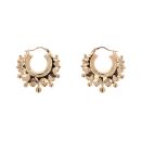9ct Yellow Gold Gypsy Creole Earrings