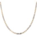 9ct Yellow And White Gold Fancy Link Chain 18"