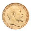 1902 Edward VII Old Head UK Half Sovereign Coin