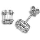 18ct White Gold 0.75ct Diamond Earrings