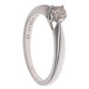 9ct White Gold 0.20ct Brilliant Cut Diamond Solitaire Ring