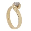 18ct Yellow Gold 0.20ct Brilliant Cut Diamond Solitaire Ring