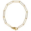 22ct Yellow Gold Paperclip Fancy Bracelet 7"