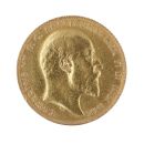 1909 Edward VII Large Head UK Full Sovereign Coin