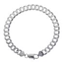 Silver Curb Bracelet 8.5"