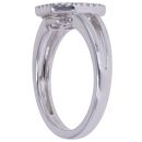 18ct White Gold 0.85ct Brilliant Cut Diamond Cluster Ring
