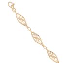 9ct Yellow Gold Patterned Fancy Bracelet 7.5"