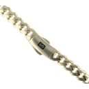 14ct Yellow Gold Monaco Classic Plain Lock Curb Chain 18"