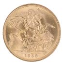 1958 Elizabeth II First Portrait Full Sovereign Coin