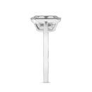 9ct White Gold 3.00ct Emerald Cut Lab Grown Diamond Solitaire Ring
