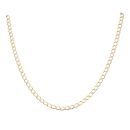 9ct Yellow Gold Square Curb Chain 22"