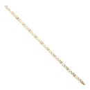 9ct Yellow Gold Patterned Openwork Bracelet 7"