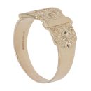 9ct Yellow Gold Textured Buckle Ring
