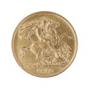 1912 George V Large Head UK Half Sovereign Coin