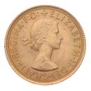 1966 Elizabeth II First Portrait UK Full Sovereign Coin