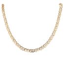 9ct Yellow Gold Swirl Link Fancy Chain 18"