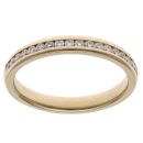 18ct Yellow Gold 0.20ct Brilliant Cut Diamond Half Eternity Ring