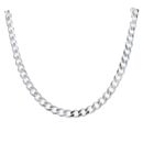 Silver Curb Chain 20" by Icesia