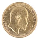 1909 Edward VII Large Head Australia Full Sovereign Coin