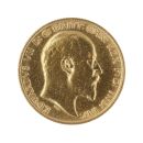1907 Edward VII Large Head UK Half Sovereign Coin