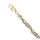9ct Yellow Gold Fancy Bracelet 7"