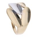 14ct Yellow and White Gold Fancy Disc Ring