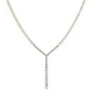 14ct Yellow Gold Monaco Agua Pave Lock Chain 18"