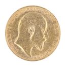 1904 Edward VII Large Head UK Full Sovereign Coin