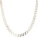 9ct Yellow Gold Square Curb Chain 22"