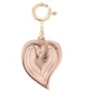 9ct Yellow and Rose Gold Cariad Heart Clogau Charm