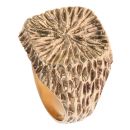 9ct Yellow Gold Textured Signet Ring