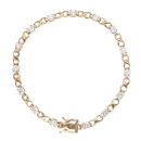 9ct Yellow Gold Cubic Zirconia Bracelet 7.5"