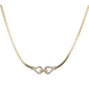 18ct Yellow Gold 0.65ct Brilliant Cut Diamond Fancy Necklace 16"