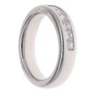 18ct White Gold 0.60ct Princess Cut Diamond Half Eternity Ring