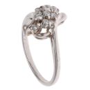 9ct White Gold 0.28ct Brilliant Cut Diamond Cluster Ring
