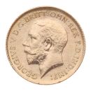 1915 George V Large Head UK Half Sovereign Coin