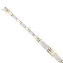 14ct Yellow and White Gold Greek Key Bracelet 7.5"