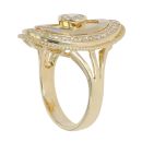 18ct Yellow Gold Cubic Zirconia Fancy Ring