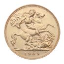 1909 Edward VII Large Head UK Half Sovereign Coin