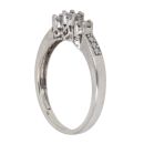 9ct White Gold 0.25ct Brilliant Cut Diamond Cluster Ring