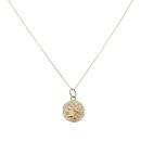 9ct Yellow Gold Fancy Coin Pendant and Chain 16"
