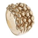 9ct Yellow Gold Four Row Keeper Ring