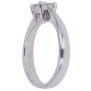 18ct White Gold 0.25ct Princess Cut Diamond Cluster Ring