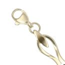 14ct Yellow and White Gold Cubic Zirconia Fancy Bracelet 7"
