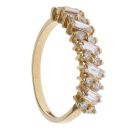 18ct Yellow Gold 0.75ct Baguette and Brilliant Cut Diamond Fancy Ring