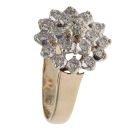 9ct Yellow Gold 0.20ct Brilliant Cut Diamond Cluster Ring