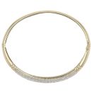 14ct Yellow Gold Cubic Zirconia Bangle