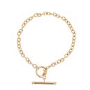 9ct Yellow Gold Belcher T-Bar Bracelet 7"